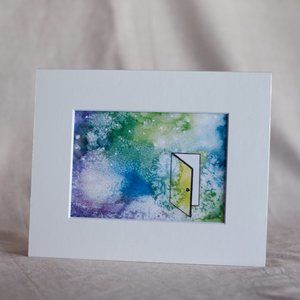 "Discovery" 5x7 Watercolour Print With Mat